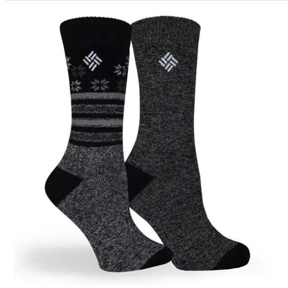 NEW COLUMBIA Women's Pack of 2 Midweight Thermal Socks Size:4-10 - Picture 1 of 3
